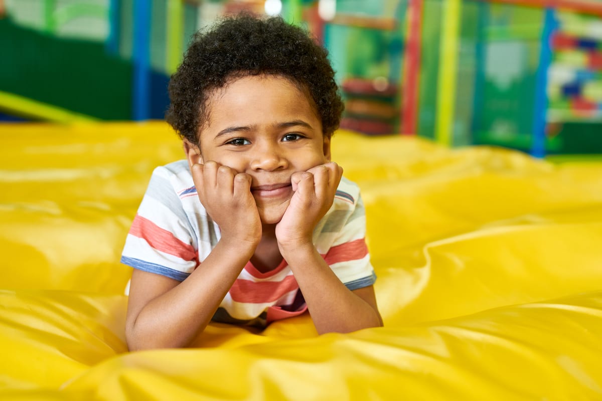 Soft Play hire — cute little boy in bouncy castle | Panda Party Hire Hire soft play equipment — cute little boy in bouncy castle for parties and events in Johannesburg, Sandton and Randburg