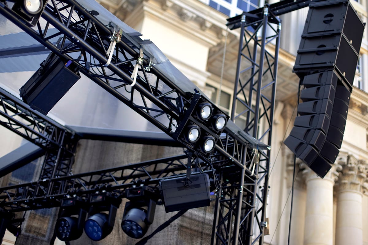 Sound System hire — preparing the show in berlin city | Panda Party Hire Hire sound system — preparing the show in berlin city for parties and events in Johannesburg, Sandton and Randburg